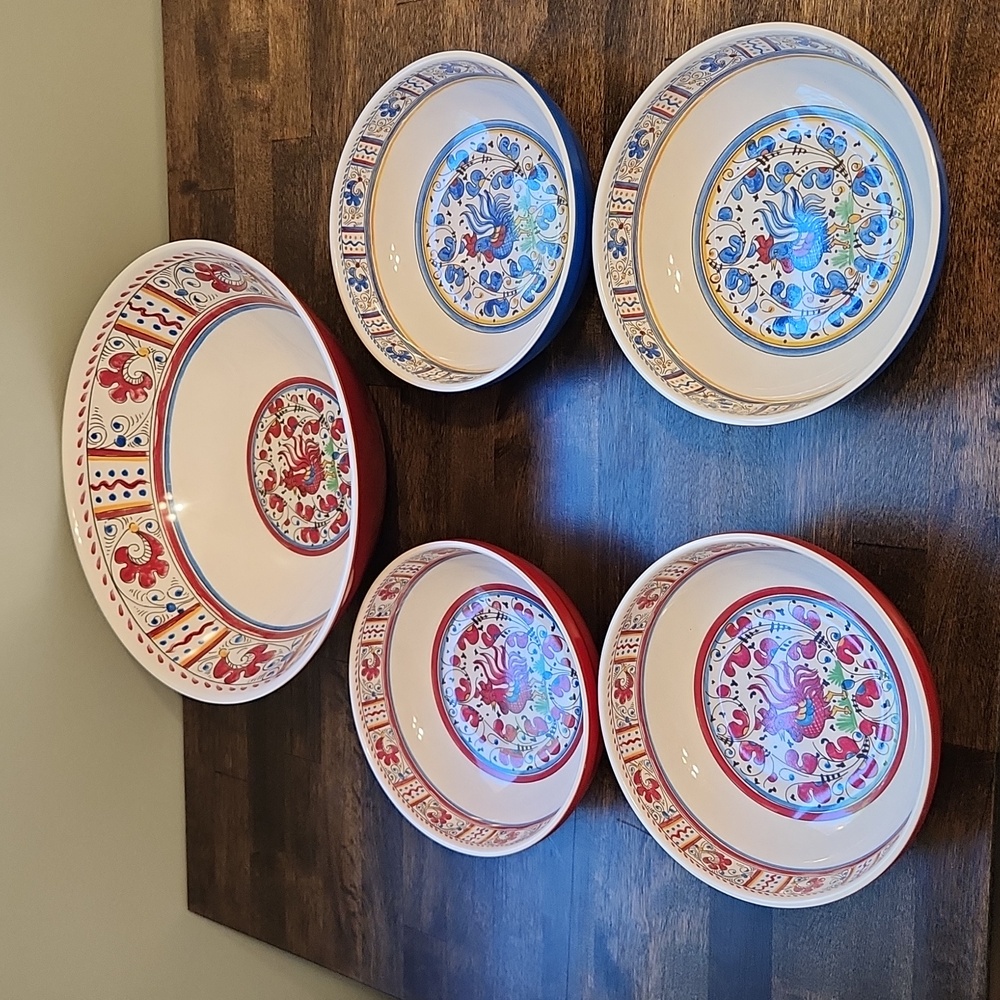 Set of Le Cadeaux bowls and large serving bowl